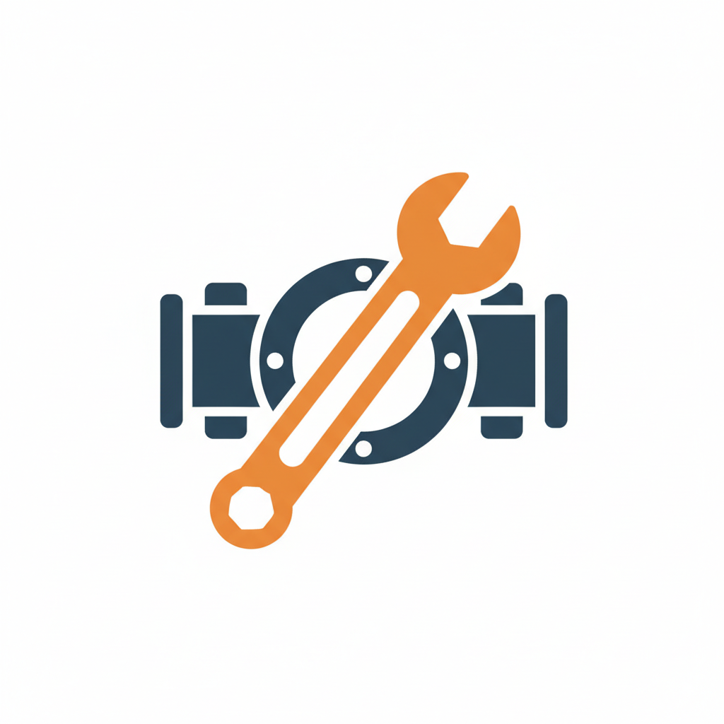 Pipe repair service icon